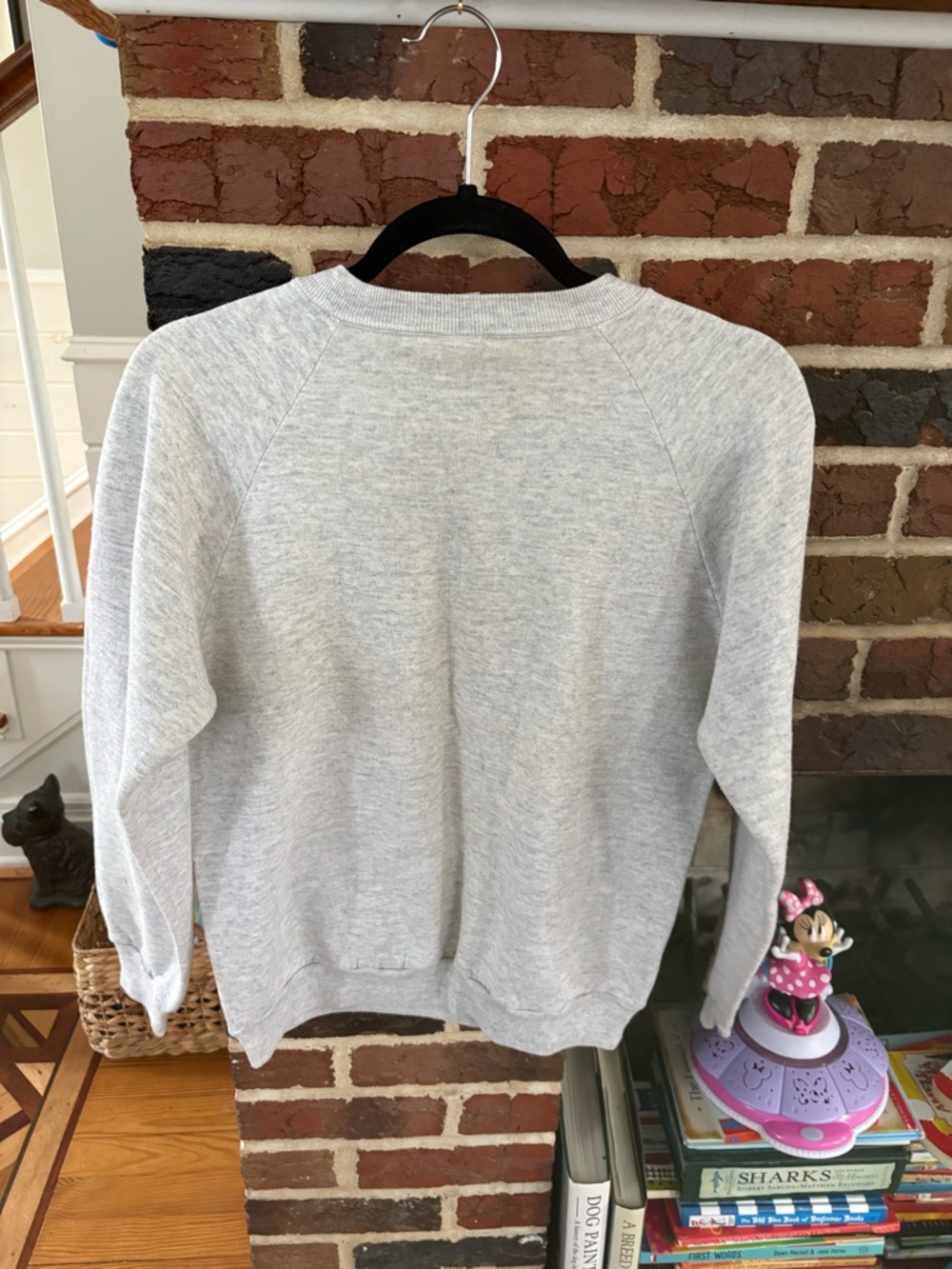 JERZEES Men's Gray Dog Duck Graphic Vintage Fleece Sweatshirt M - Picture 5 of 5